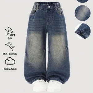 Kids Washed Denim Pants