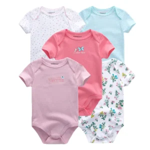 5-piece  cartoon boy and girl jumpsuit