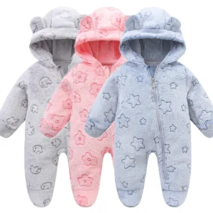 Bodysuit Warm Rompers for Babies 0-12M