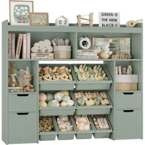 Toy Storage Organizer with Removable Bins,