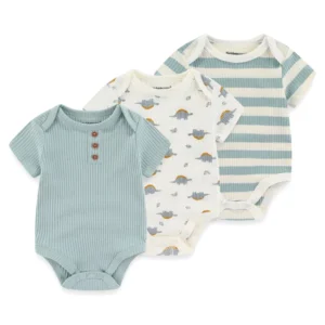 unisex summer three piece cartoon boy and girl jumpsuit